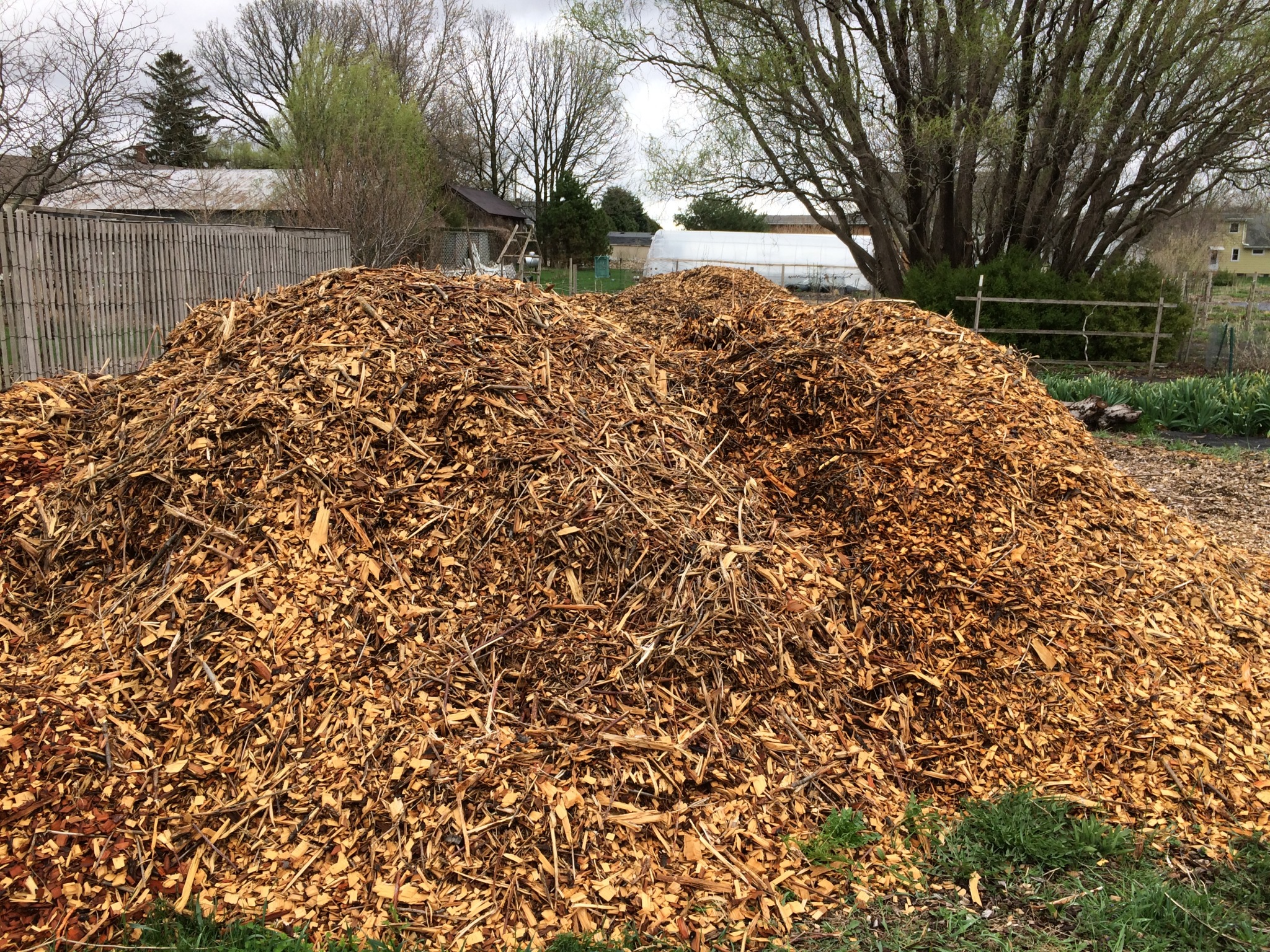 WHY WE USE WOOD CHIPS FOR MULCH - Heritage Flower Farm